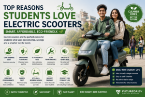 why students love electric scooters for affordable, eco-friendly, convenient, and comfortable daily commuting in Hyderabad.