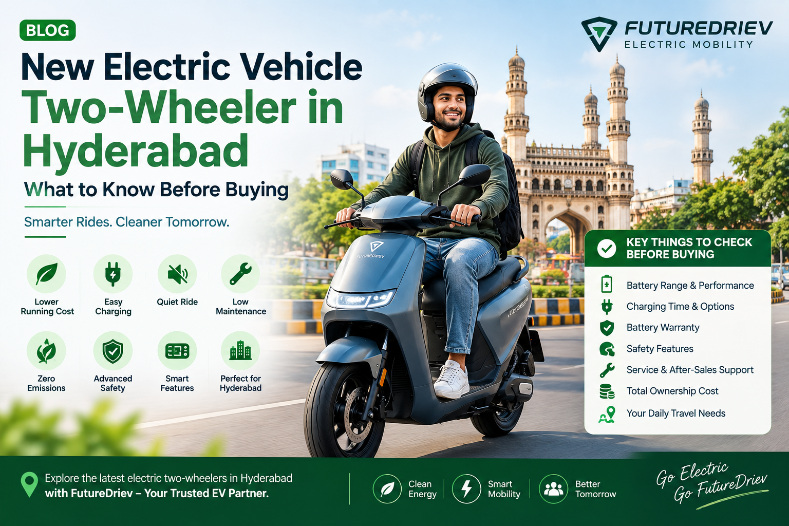 Choosing a new electric vehicle two-wheeler in Hyderabad can be a smart move for people looking for economical, convenient.
